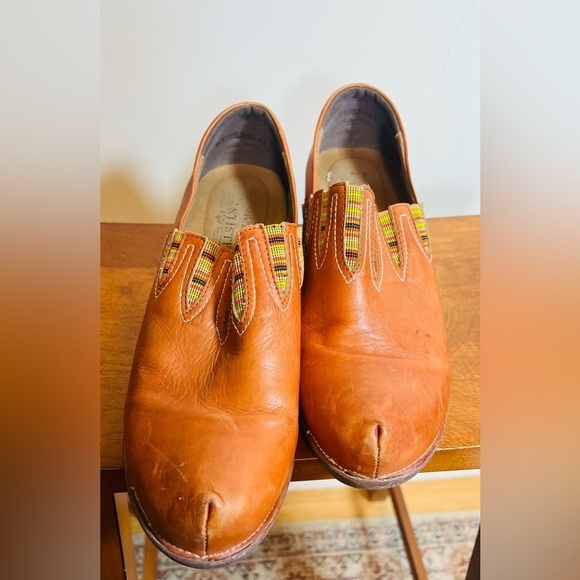 Spring Step L'Artiste Swedish Style‎ Clog Mule Cognac Leather Size 42 Festival - Picture 7 of 11